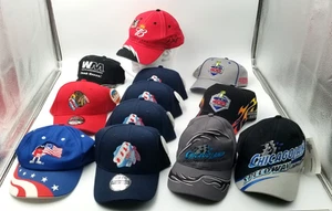 Lot of 12- Assorted Vintage Snapback Ball Cap/Hats Nascar, Budweiser, Chicago... - Picture 1 of 24