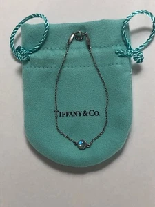 Bracciale Tiffany & Co. Pietra di Luna Argento 925 Peretti Spagna - Foto 1 di 4