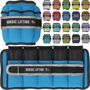 Adjustable Ankle Weights for Women and Men - 1 Pair 2 4 6 8 10 Lbs - Strap to... - Picture 1 of 8