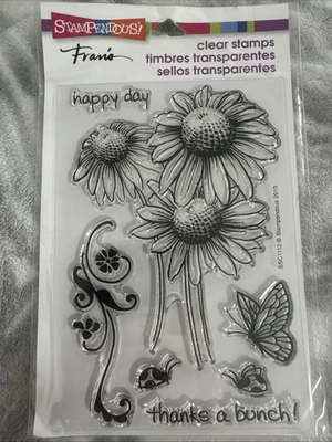 Daisy Thanks Stampendous Clear Acrylic Stamp Set SSC1112 New - Image 1 of 3
