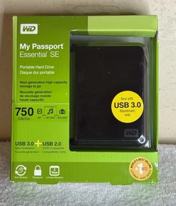 Western Digital Passport 750GB Portable Hard Drive - Picture 1 of 3
