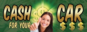 Banner de vinilo de 3 pies x 8 pies en efectivo para tu auto $$$ -Alt to Banner Flag 3'x8' (127) - Imagen 1 de 1