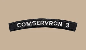US Navy Commander Service Squadron 3 COMSERVRON UIM Shoulder Rocker Tab - Bild 1 von 1