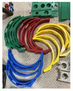 Vintage DARDA Bump N Go Speedway Set Complete With 4 Cars 80 + Pieces Mint - Picture 1 of 16