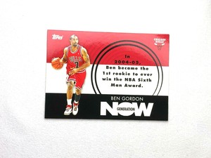 2007-08 NBA Topps Generation Now Insert Card Mint #GN8 Ben Gordon