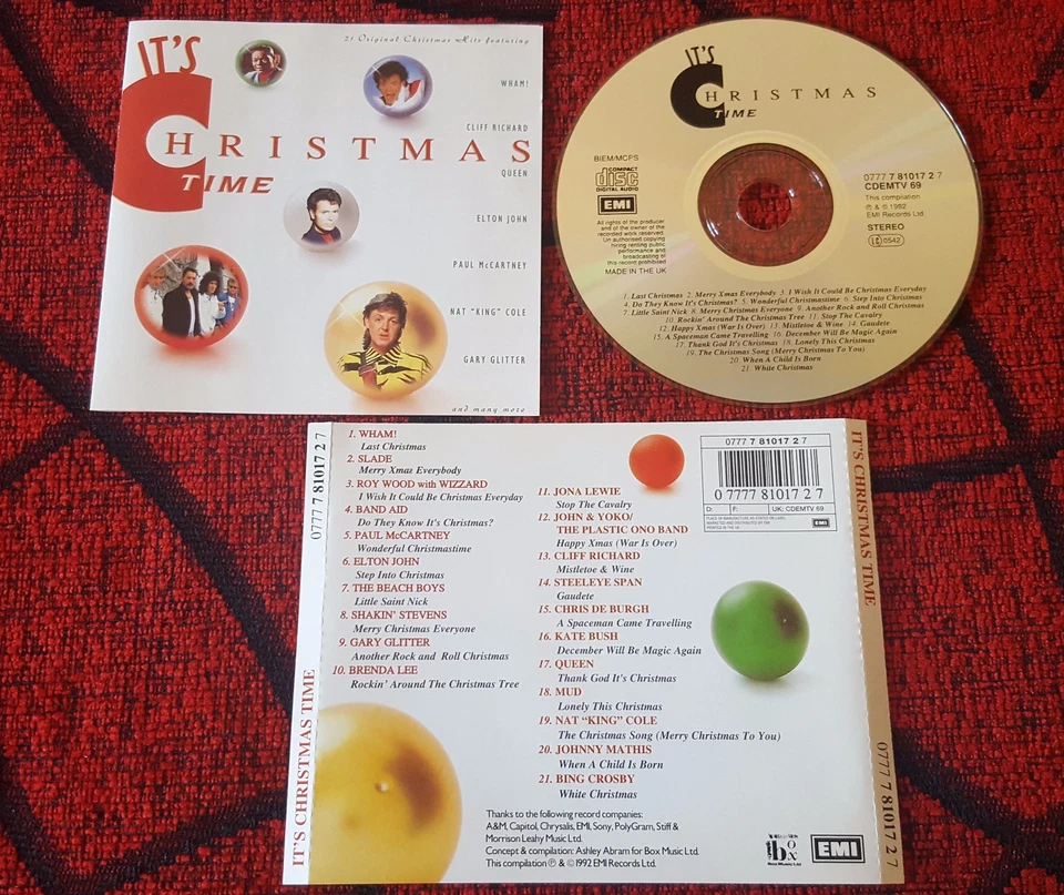 Christmas EMI CD PAUL McCARTNEY George Michael ELTON JOHN Queen BEACH BOYS MUD Foto 1 de 1