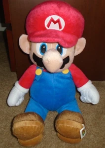 Nintendo SUPER MARIO Large Plush Toy Pillow With Zipper Pocket 2014 - Picture 1 of 12