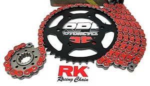 Kit de cadena y piñones rojo 2016-2021 Yamaha XSR900 RK ZXW 520 16/45 FABRICANTE DE EQUIPOS ORIGINALES relación - Imagen 1 de 3