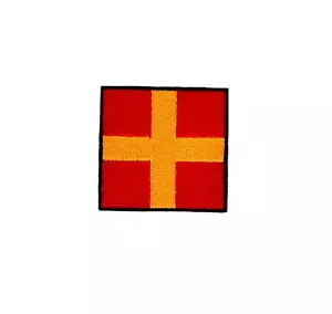 Flaggenaufnäher bestickt International Maritime Marine Signal R Romeo - Bild 1 von 1