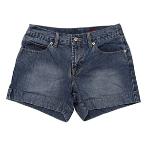 Vintage Bongo Low Rise Jean Shorts Juniors Size 3 (27x3.5) Retro 2000s Y2K Denim - Picture 1 of 9