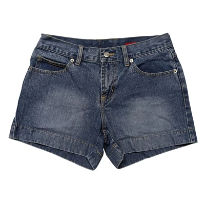 Pantalones Cortos de Jean Bongo Vintage Tiro Bajo Juniors Talla 3 (27x3.5) Retro Años 2000 Y2K Denim Foto 1 de 4