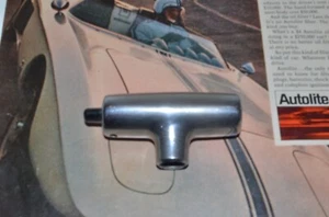 1969-1972 fabricante de equipos originales Ford Mustang Mercury Cougar cromado selector palanca de cambios mango en T - Imagen 1 de 13
