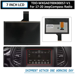 Display LCD touch screen 7" monitor radionavigazione per Jeep Compass 2017 - 2019 - Foto 1 di 11
