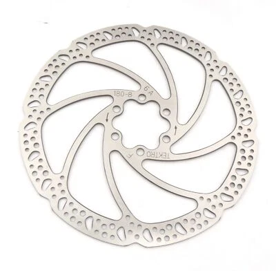 Tektro Disco de Freno TR180-8 180mm 6-Loch Plata 180-8 E-Bike MTB - Nuevo - Imagen 1 de 2