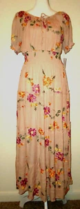 NUEVO CON ETIQUETAS Vestidos Anthropologie Kindred Elegantes Bordados Rosa Talla-M - Imagen 1 de 11