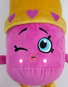 Lápiz labial Shopkins 15" de felpa musical de iluminación de juguete - Imagen 1 de 9