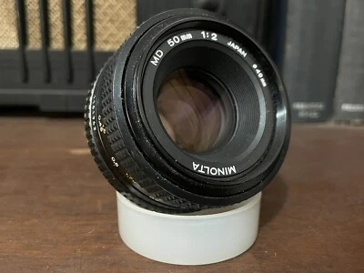 Minolta MD 50mm F2.0 Manual focus prime Lens #942 - Image 1 of 3