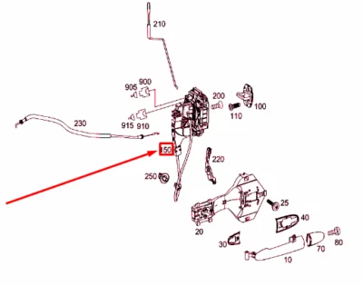 MERCEDES-BENZ SPRINTER 906 FRONT LEFT DOOR LOCK LHD A9067202135 NO DUTY TO 🇺🇸 - Image 1 of 3