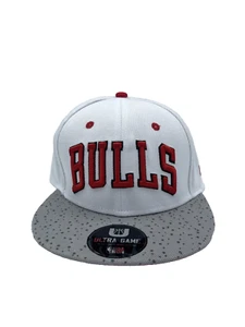 NBA Chicago Bulls Embroidered Vintage Logo Snapback Hat Cap White/Red/Gray - Bild 1 von 5