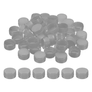 1.2inch Plastic Bottle Caps for Crafts, 100Pcs Bottle Screw Lids, Grey - Picture 1 of 5