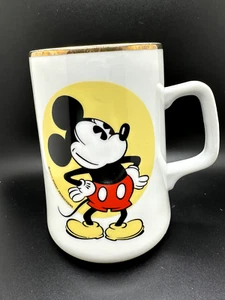 Vintage Walt Disney Mickey Mouse Large Coffee Mug Cup Disney Productions Japan - Picture 1 of 5