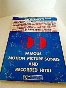 Vintage 99 Famous Motion Picture Songs And Recorded Hits Songbook 1976 - Picture 1 of 2