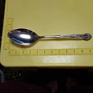 CUCHARA DE RELLENAR GRANDE PLATEADA 11 1/4" POR FABRICANTE NO IDENTIFICADO - SIN MONOGRAMA - Imagen 1 de 1