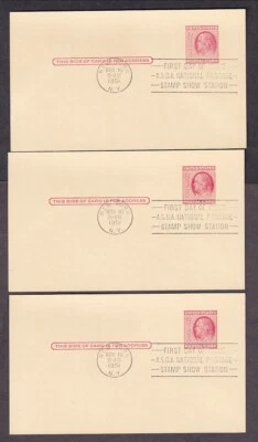 FIVE US #UX38 POSTAL CARDS WITH 1ST DAY CANCELLATIONS 1951 - Image 1 of 4