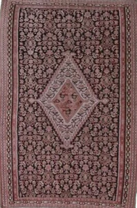 4 X 6 Fantastic Senneh Kilim Area Rug Vintage Woven Reversible Wool Beauty. - Picture 1 of 6