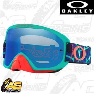 Oakley 2023 O Frame 2.0 Pro MTB Goggles TLD Blue Webstar Black Ice Iridium BMX - Picture 1 of 4