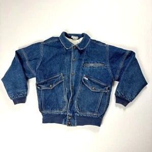 Vintage Guess Georges Marciano Denim Jacket Blue Sz S Lined Jean USA - Picture 1 of 7