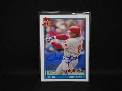 2005 Topps All-Time Fan Favorites John Kruk Time Fan Favorites - Autographs - Image 1 of 2