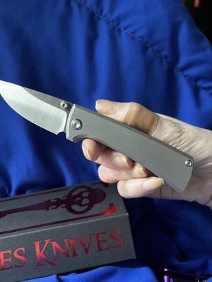 Brand New Chavez RCK9 Folding Knife Titanium Handle With M390 Blade Steel - Image 1 of 4