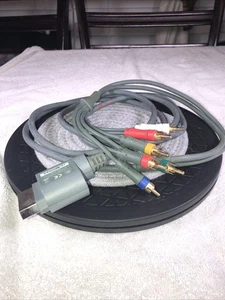 OEM Micrsoft Xbox 360 Component HD AV Cable X801255-100 + RCA VG BA38 -Flat Ship - Picture 1 of 10