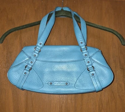 Cole Haan Village F05 Teal/Turquoise Leather Shoulder Bag - Image 1 of 4