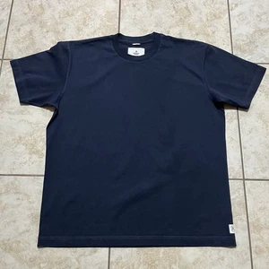 Reigning Champ T-Shirt Navy Blue Short Sleeve Crewneck Mens Size 2XL - Picture 1 of 5