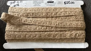 Jute Gimp 7/8”x12 Yards Trim Natural ( The Whole 12 Yards) Tan, Burlap, Rustic, - Picture 1 of 7