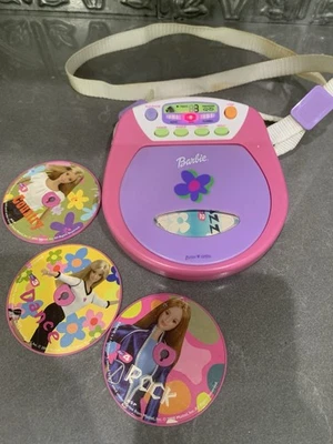 Juego de juguetes reproductor de CD vintage Mattle Barbie Y2K con 4 discos Foto 1 de 4