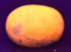 34.80 CT Sharp Fluorescent Natural Sky Blue Sodalite Cabochon From Afghanistan - Imagen 1 de 7