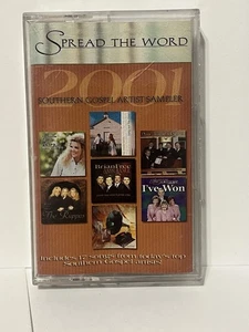 2001 Spread the Word Southern Gospel Artist Sampler Cassette Tape - Picture 1 of 6