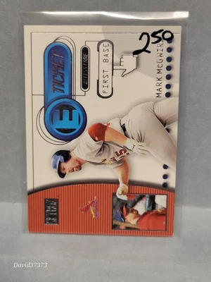 2000 SkyBox E-Ticket #ET6 Mark McGwire - Imagem 1 de 2