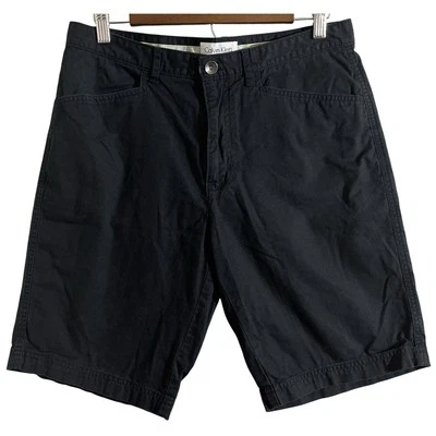 Pantalones Cortos Chinos Para Hombre Calvin Klein Frente Plano Caqui Negros 32x10 100% Algodón Preppy Foto 1 de 4