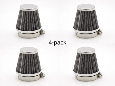 46mm Pod Air Filters x4, Suit Custom Cafe Tracker Bobber Chopper Cruiser Vintage - Image 1 of 4
