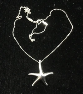 TIFFANY & Co Seestern Elsa Peretti Halskette Anhänger Sterling Silber 925 ohne Box - Bild 1 von 10