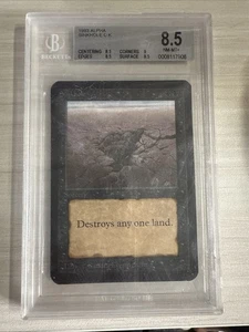 Magic The Gatherihg Alpha p9 lotus mox dual lands sinkhole BGS graded 8.5 - Picture 1 of 5