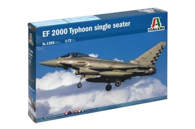 ✅ITALERI 1355 - Scala 1 : 72 EF 2000 TYPHOON single seater Europa Aerei da cacci - Immagine 1 di 4