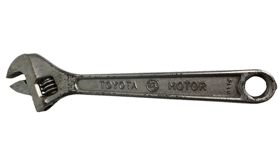 Auténtica llave ajustable motor Toyota vintage 10" hecha en Japón  Foto 1 de 4