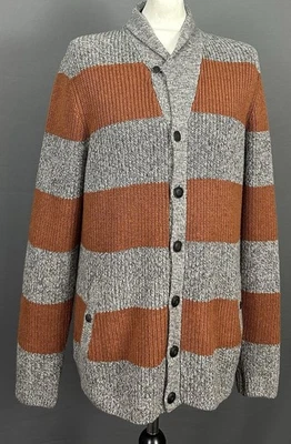 CÁRDIGAN TED BAKER BOLDONE - PUNTO GRUESO DE ALGODÓN Y LANA Para Hombre Ted Talla 6 - 2XL XXL Foto 1 de 4