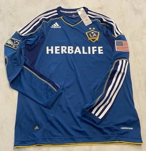 Maglia manica lunga David Beckham XL Adidas calcio nuova Los Angeles Galaxy MLS #23 - Foto 1 di 4