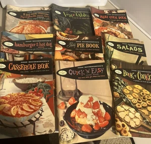 Lot of 9 Vintage 1958 Good Housekeeping Cookbooks Paperback Booklets - Picture 1 of 13